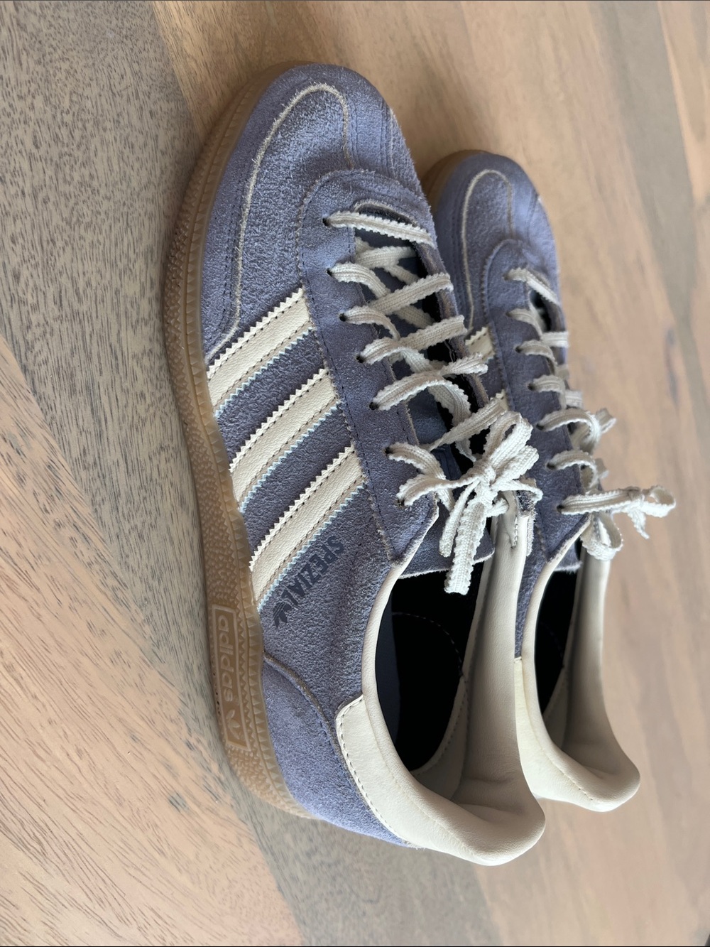 adidas Gazelle Suede Sneakers in Light Blue and White - Picture 2 of 4